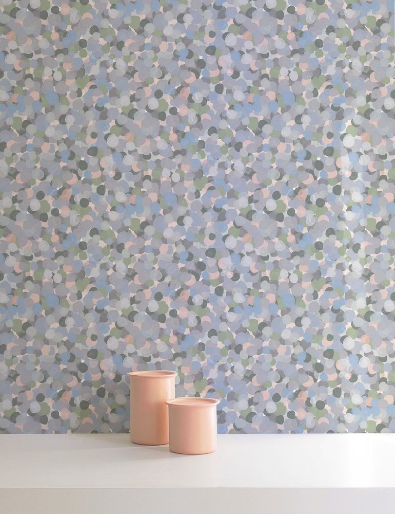 Other wall decoration - Pointillism wallpaper - ALL THE FRUITS