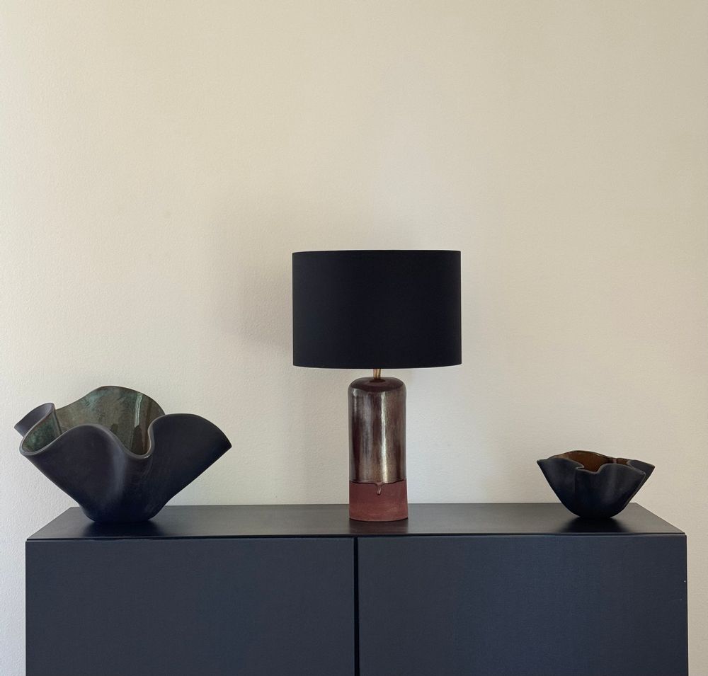 Céramique - LAMPE À POSER EN GRÈS - ERCOLANO COLLECTION - DI VINCENZO POUJOULA