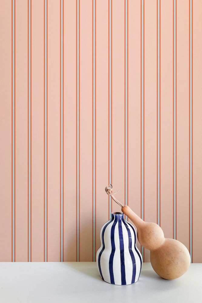 Other wall decoration - Lido stripe wallpaper - ALL THE FRUITS