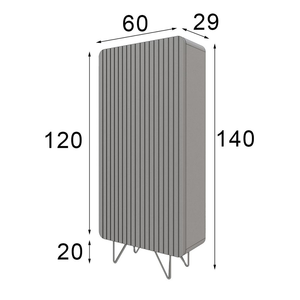 Wardrobe - Shoe cabinet in MDF of 15 pairs capacity - FRANCO FURNITURE