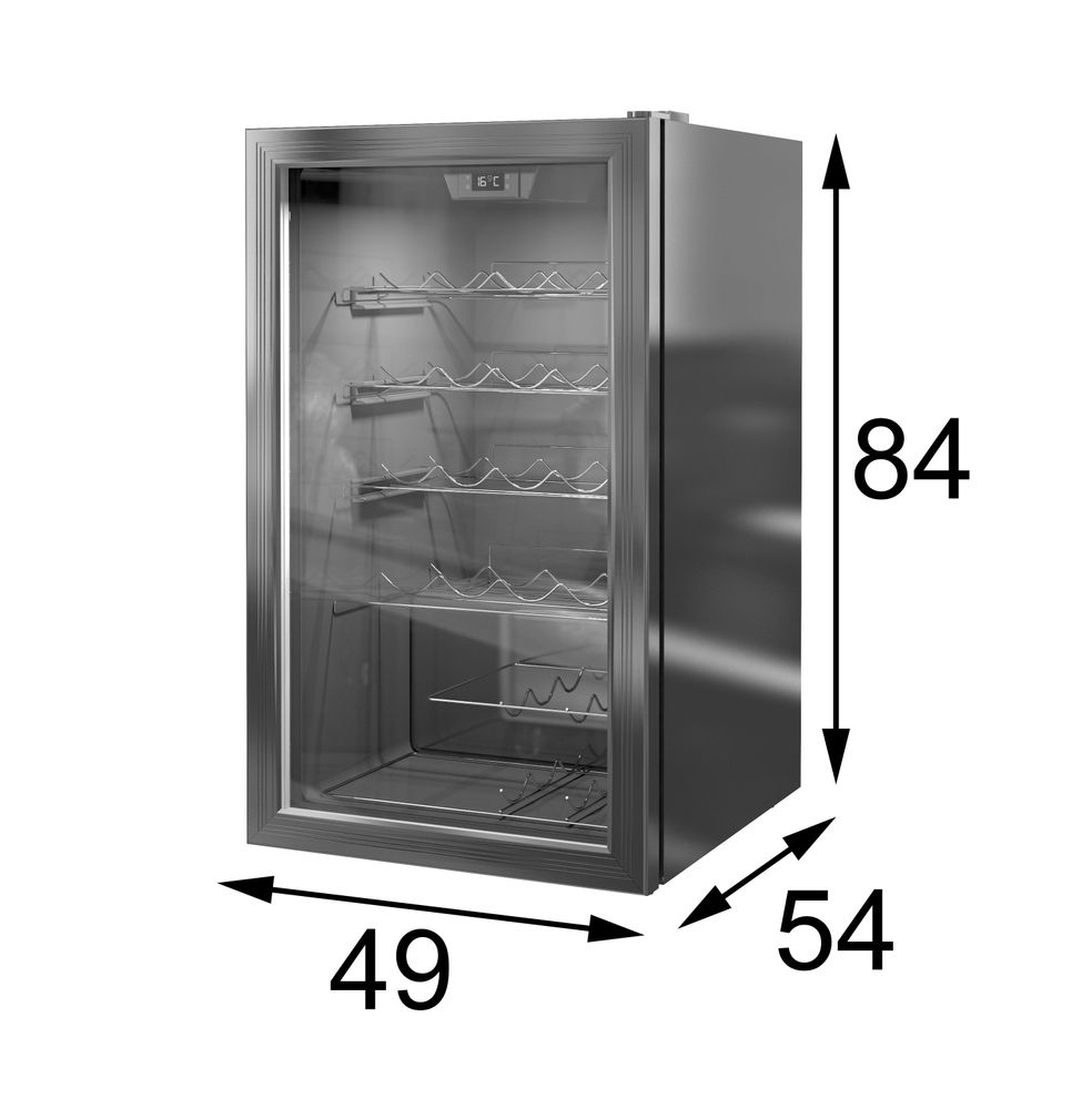 Armoires - Armoire à vin en MDF laqué avec capacité intégrée de 30 bouteilles - FRANCO FURNITURE