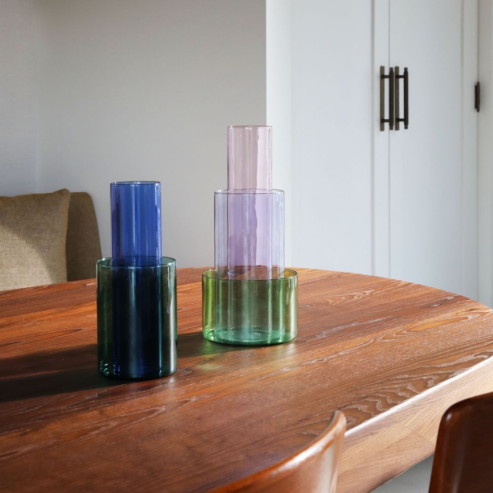 Vases - Vase amphi green/yellow large/small - &KLEVERING