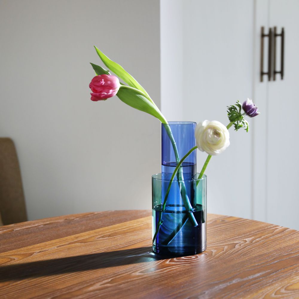 Vases - Vase amphi green/yellow large/small - &KLEVERING