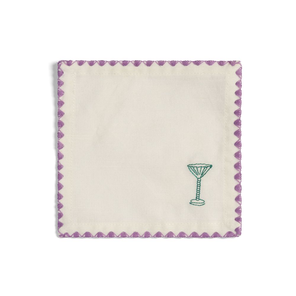 Decorative objects - Napkin cocktail zigzag set of 4 - &KLEVERING