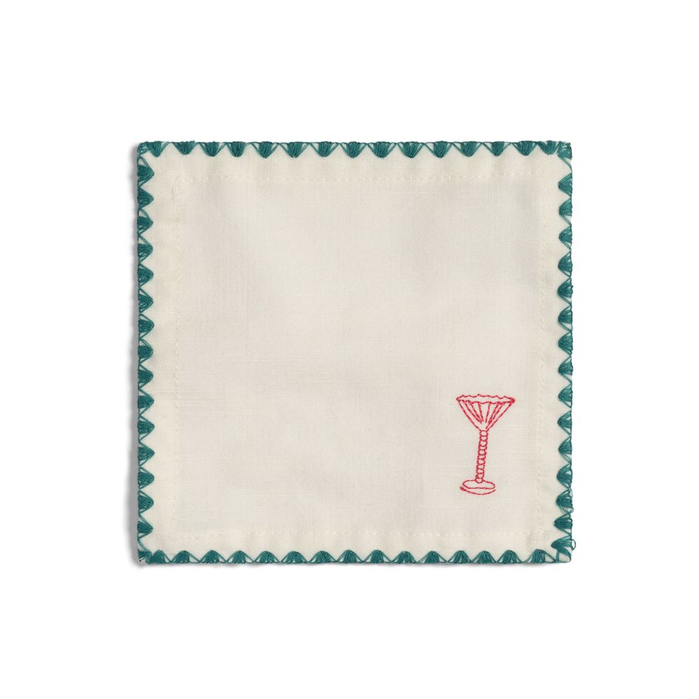 Decorative objects - Napkin cocktail zigzag set of 4 - &KLEVERING
