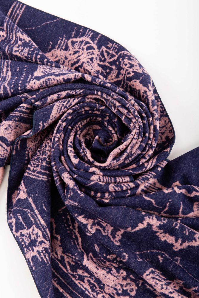 Foulards et écharpes - Écharpe violette en velours de soie Celestial Navigations, grand châle - THE ZHAI