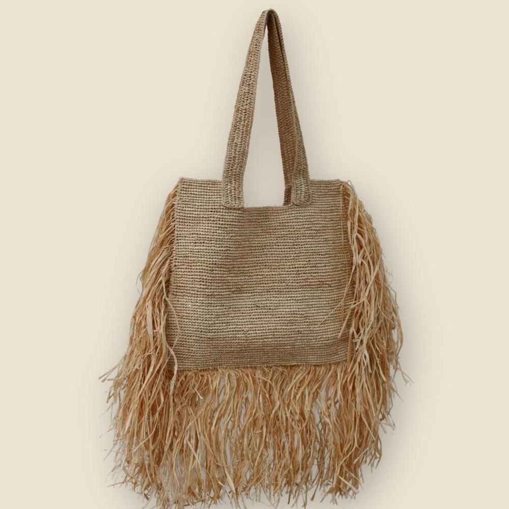 Sacs et cabas - VEZO SAC RAPHIA - AMARRÉ