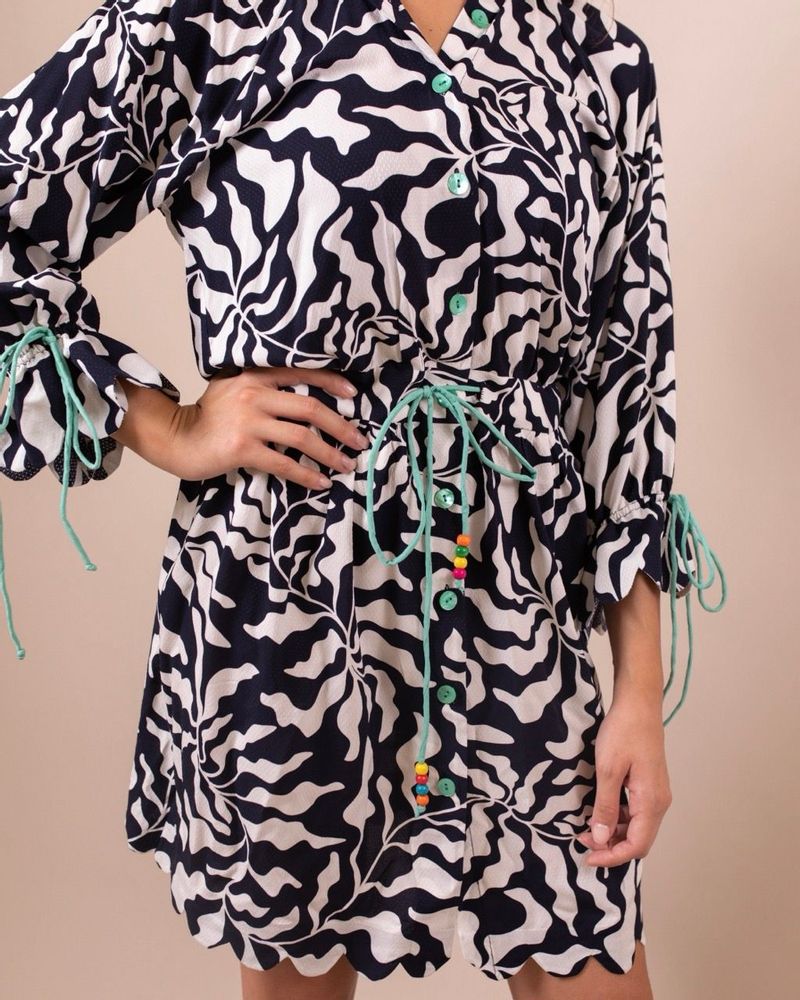 Prêt-à-porter - Robe Koa à bords festonnés et cordons de serrage - HYA CONCEPT STORE
