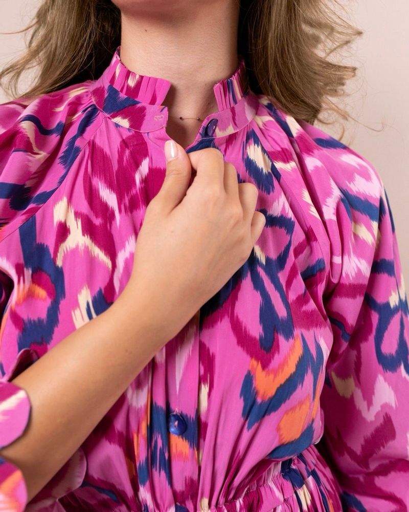 Prêt-à-porter - Robe rose Koa à bordure festonnée et cordons de serrage - HYA CONCEPT STORE