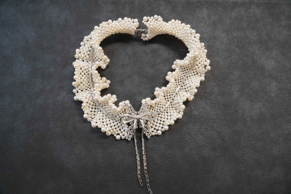 Jewelry - Handcrafted Bowknot Woven Freshwater Pearl Necklace - THE ZHAI