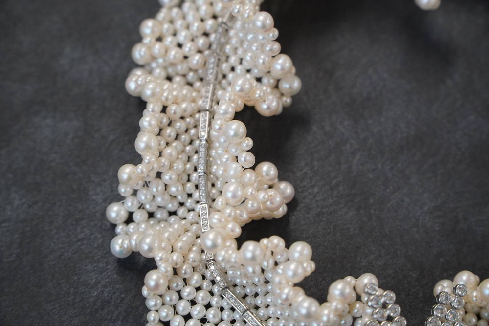 Jewelry - Handcrafted Bowknot Woven Freshwater Pearl Necklace - THE ZHAI