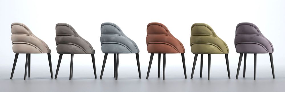 Fauteuils pour collectivités - Chaise de salle à manger design tapissé avec pieds en bois de hêtre - FRANCO FURNITURE