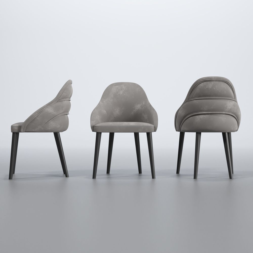 Fauteuils pour collectivités - Chaise de salle à manger design tapissé avec pieds en bois de hêtre - FRANCO FURNITURE