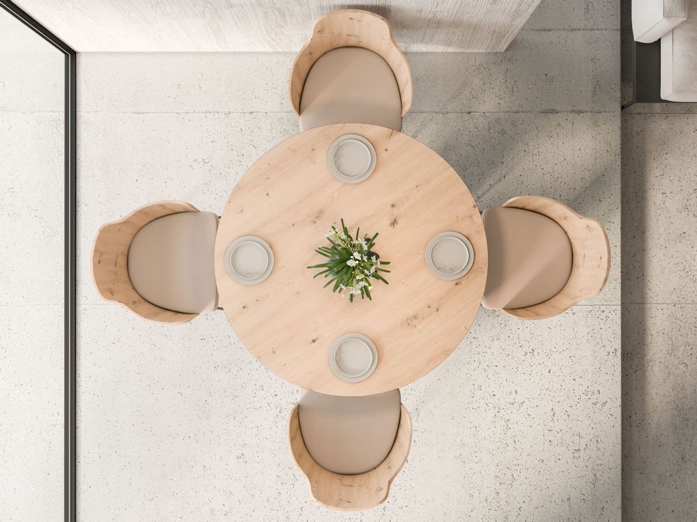 Fauteuils pour collectivités - Chaise avec dossier en chêne en placage naturel - FRANCO FURNITURE