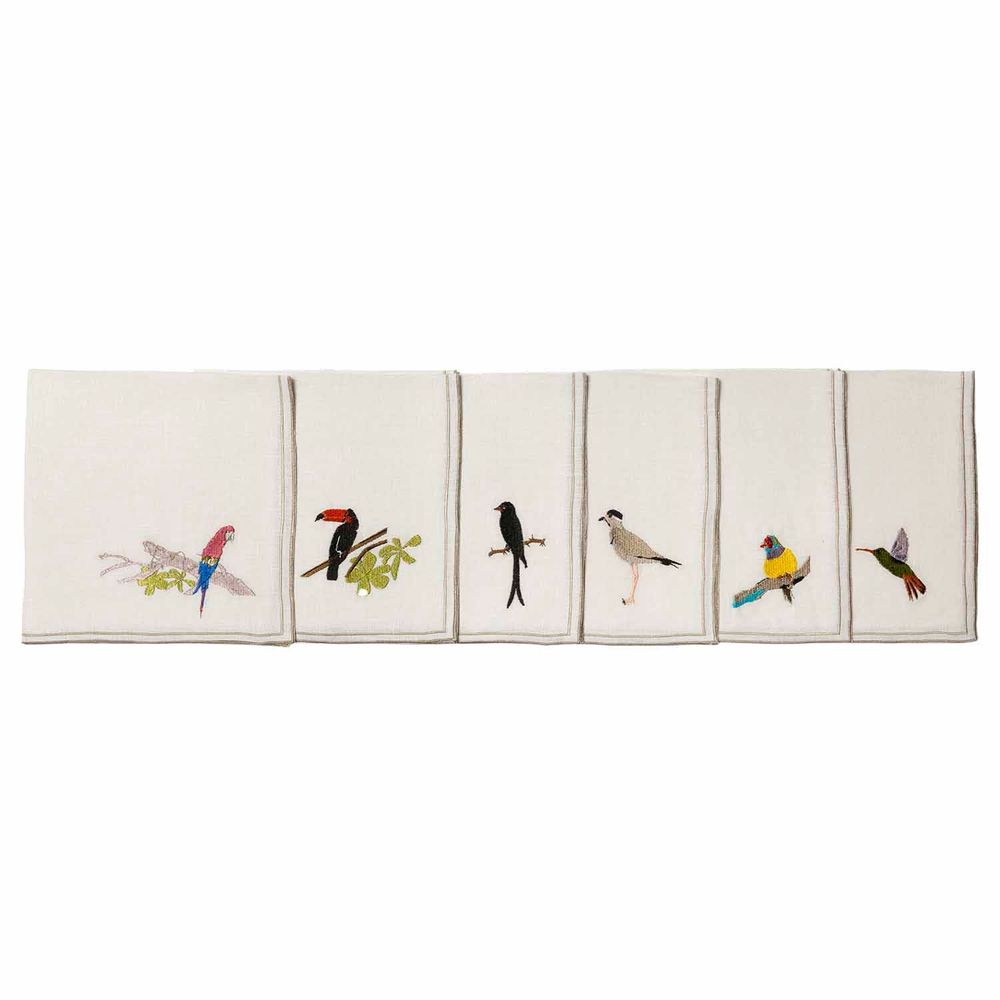 Table linen - Exotic animal Cocktails and Napkins - LA GALLINA MATTA