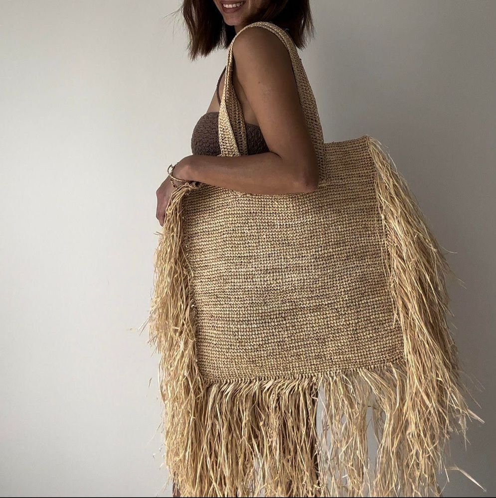 Sacs et cabas - VEZO SAC RAPHIA - AMARRÉ