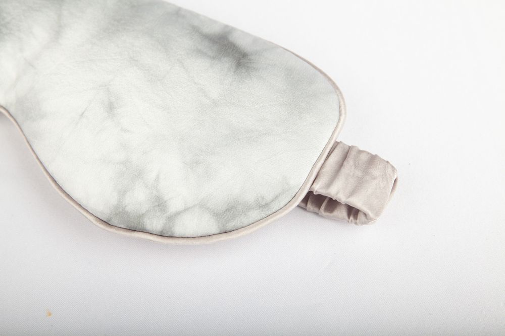Loungewear - Lunar Mist Tie Dye Silk Eye Mask - THE ZHAI