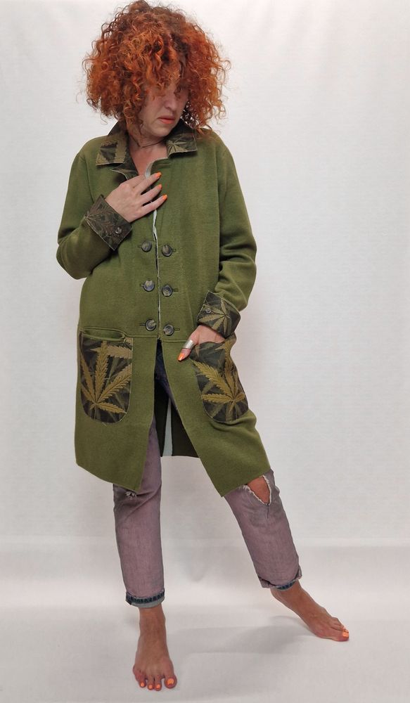 Apparel - Canabis Unique unisex jacket with printed details - VLADA DIZIK KOSHKIN DOM