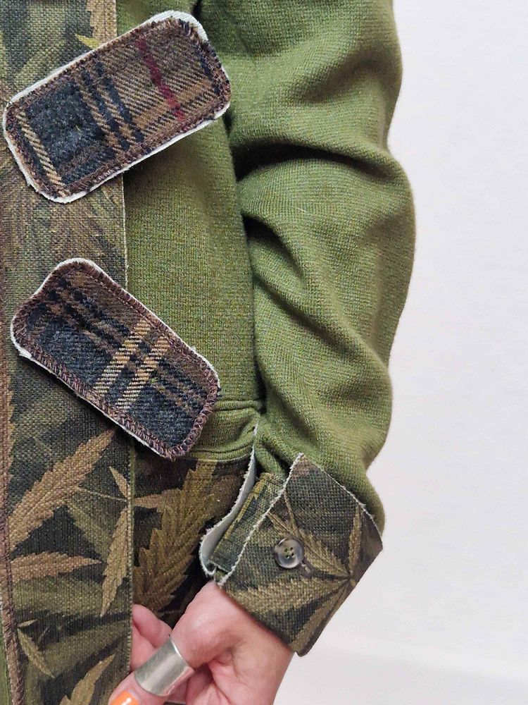 Apparel - Canabis Unique unisex jacket with printed details - VLADA DIZIK KOSHKIN DOM