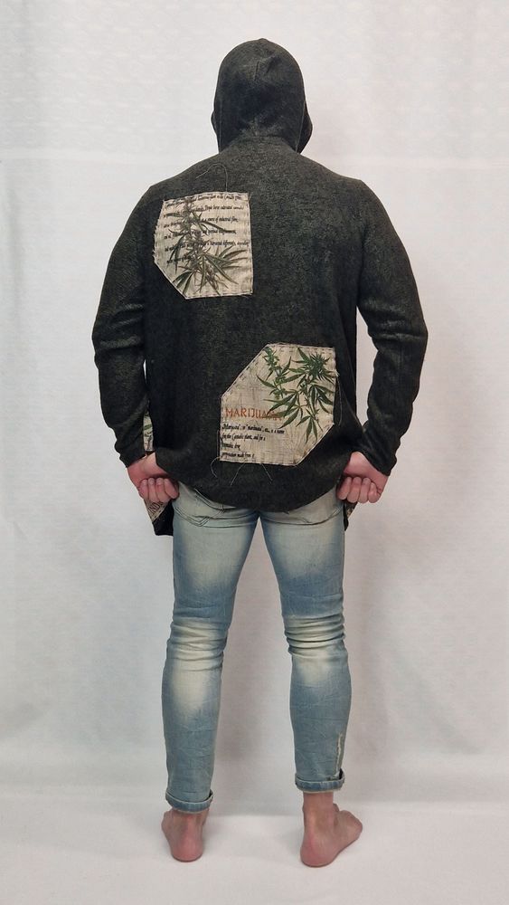 Apparel - Herbarium Unique unisex jacket with hood - VLADA DIZIK KOSHKIN DOM