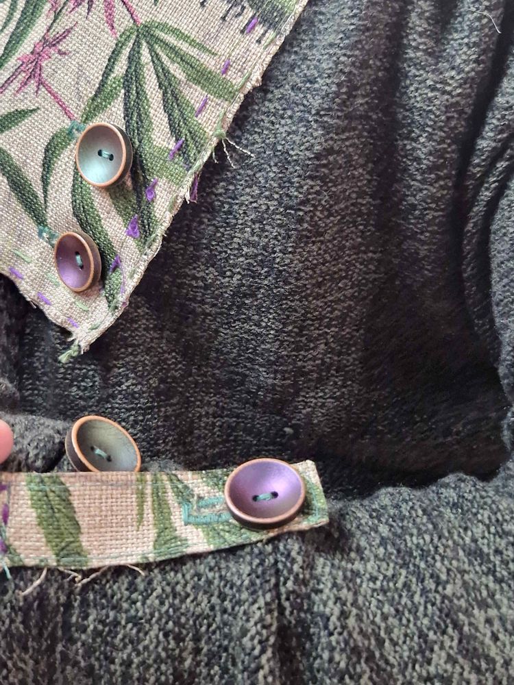 Apparel - Herbarium Unique unisex jacket with hood - VLADA DIZIK KOSHKIN DOM