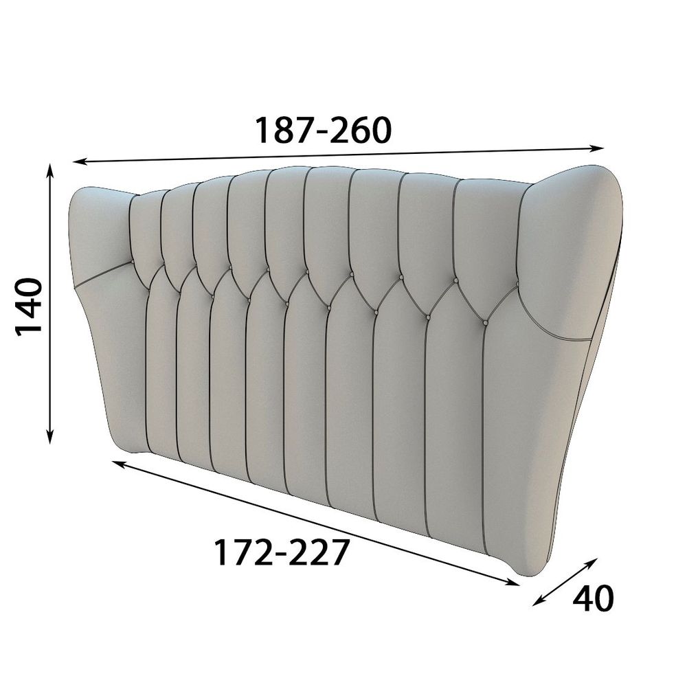 Beds - Handcrafted upholstery tufted headboard - FRANCO FURNITURE