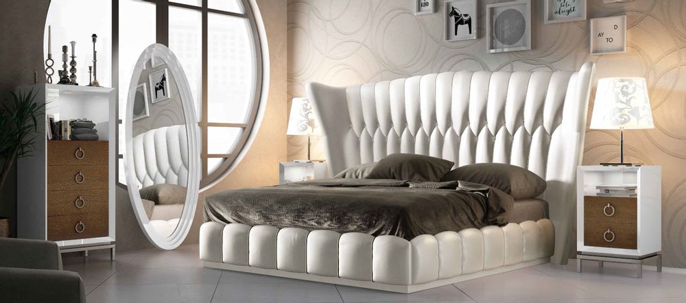 Beds - Handcrafted upholstery tufted headboard - FRANCO FURNITURE