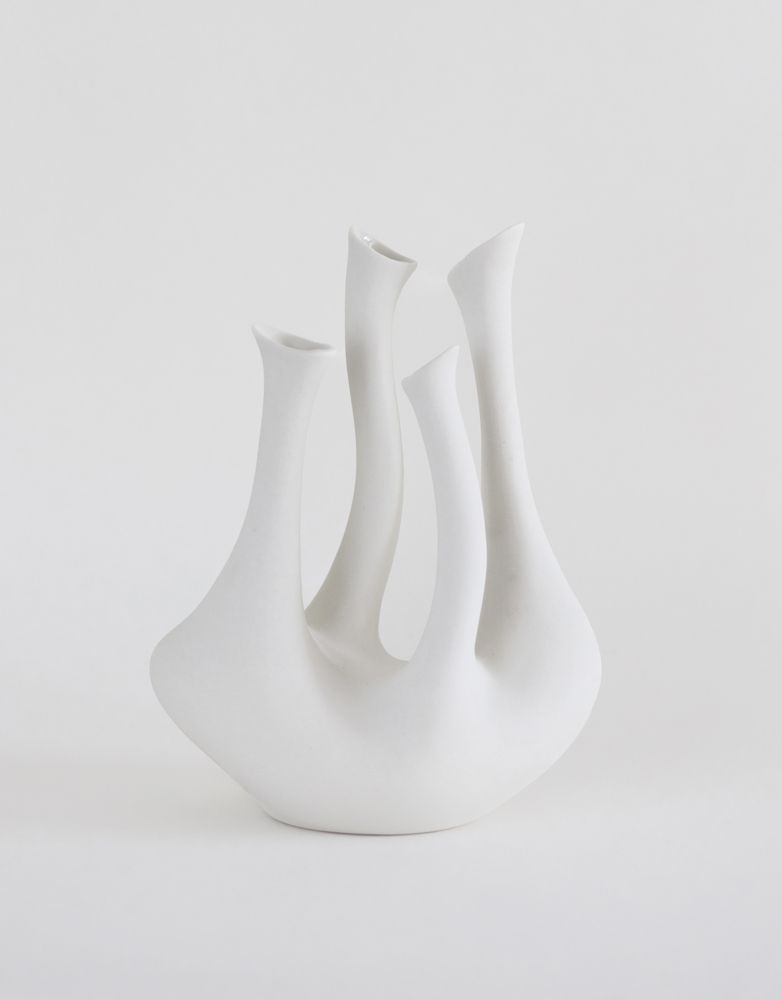 Vases - Vase Dancer , en biscuit de porcelaine, H22cm, L19cm - YLVAYA DESIGN