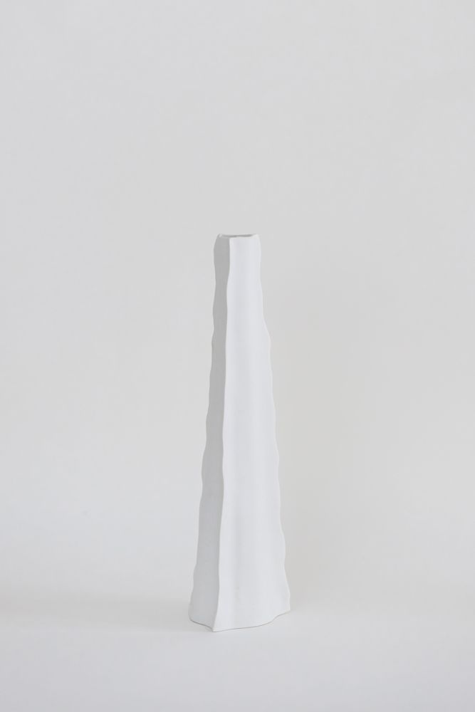 Carafes - Vase Mira , biscuit de porcelain,H33 - YLVAYA DESIGN