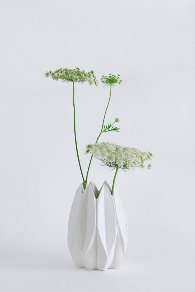 Vases - Vase Arianne , biscuit de porcelaine, H21cm,D16cm - YLVAYA DESIGN