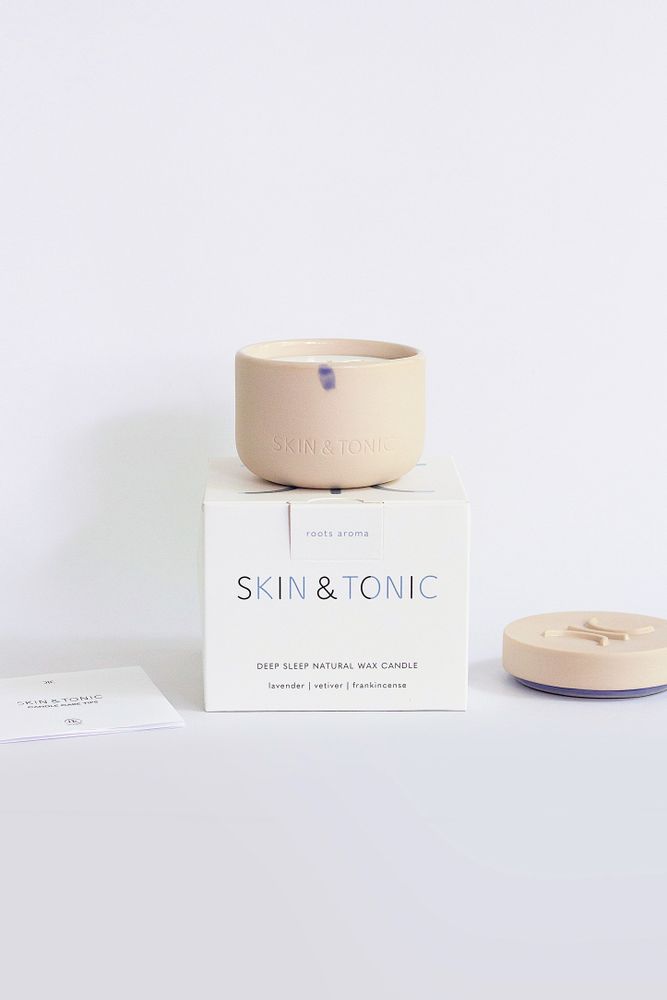 Cadeaux - SKIN&TONIC - ROOTS AROMA spray d'oreiller & bougie naturelle - SKIN&TONIC