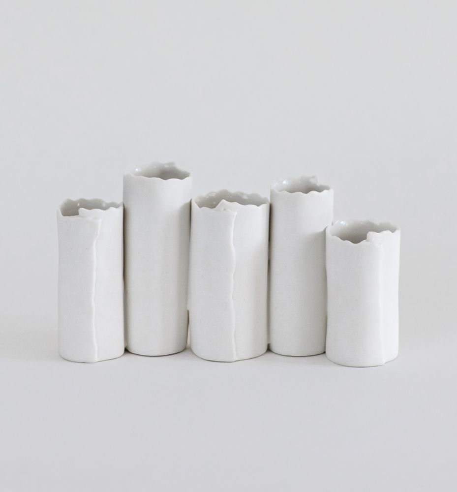 Bols - Vase ARK Family, lot de 5 vases, L19cm H9,5 - YLVAYA DESIGN