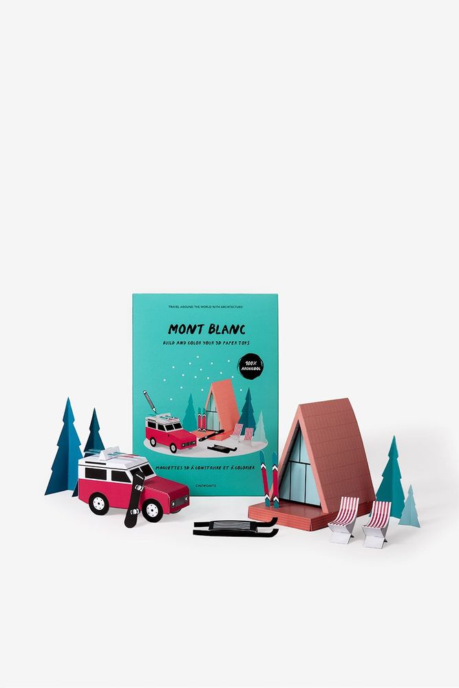 Loisirs créatifs pour enfant - Paper Toy Mont Blanc - CINQPOINTS
