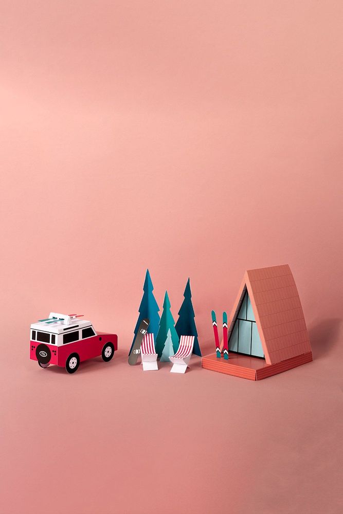 Loisirs créatifs pour enfant - Paper Toy Mont Blanc - CINQPOINTS