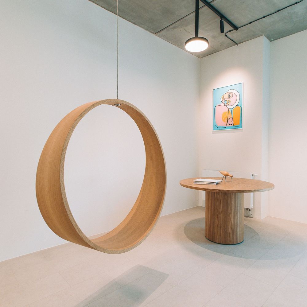 Office seating - Swing model n.2 indoor natural - IWONA KOSICKA DESIGN