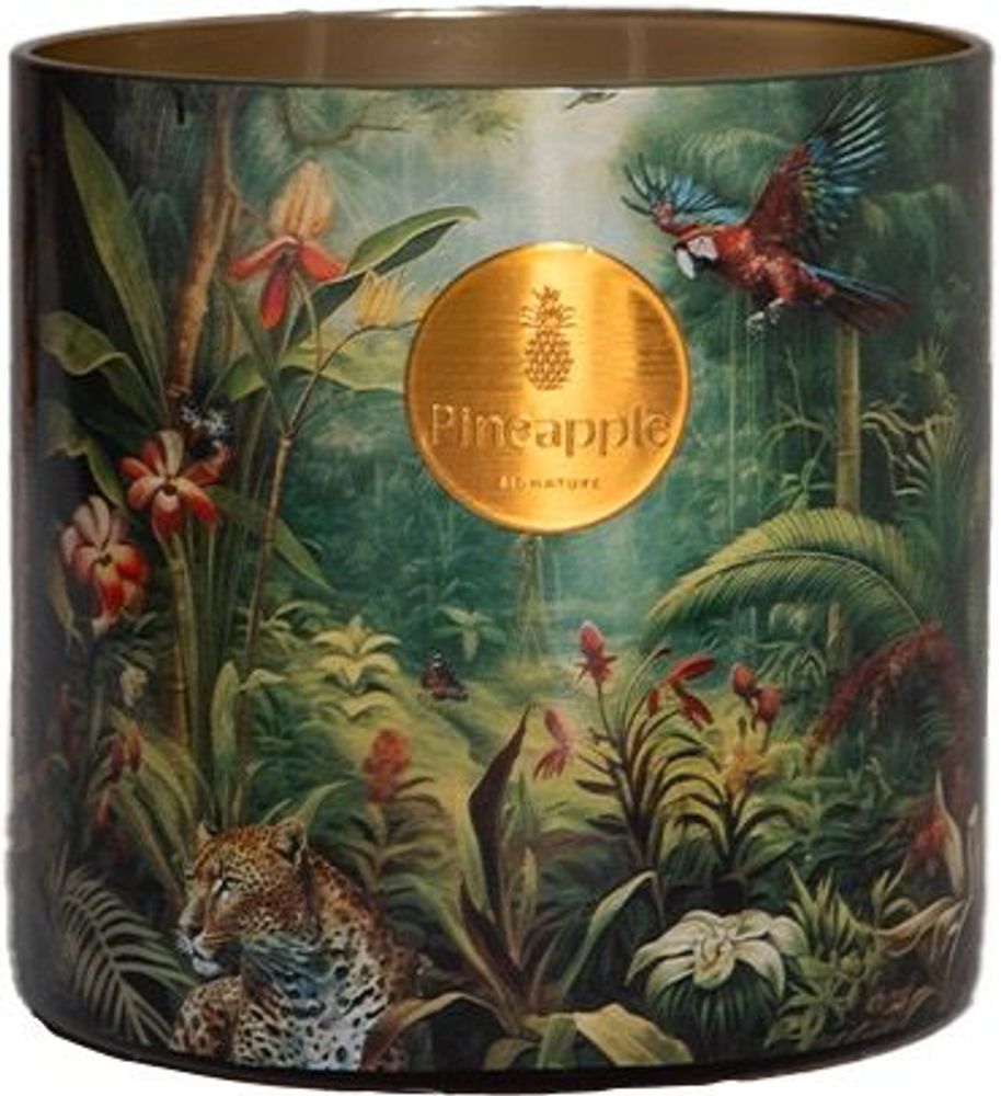 Objets de décoration - Bougie parfumée 500gr décor La vie sauvage - PINEAPPLE SIGNATURE