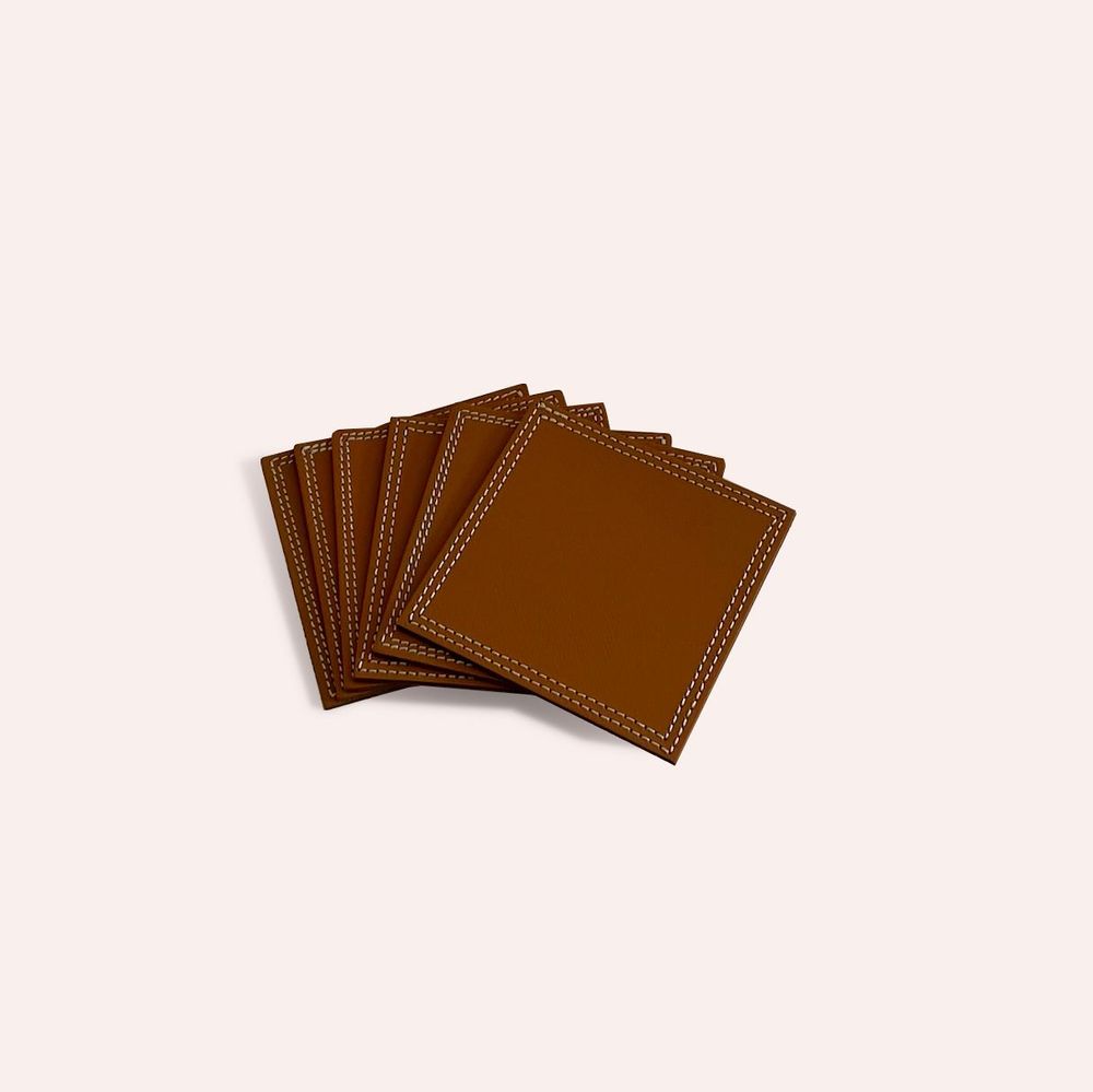 Sets de table - Sous verres en cuir Gordes - MIDIPY