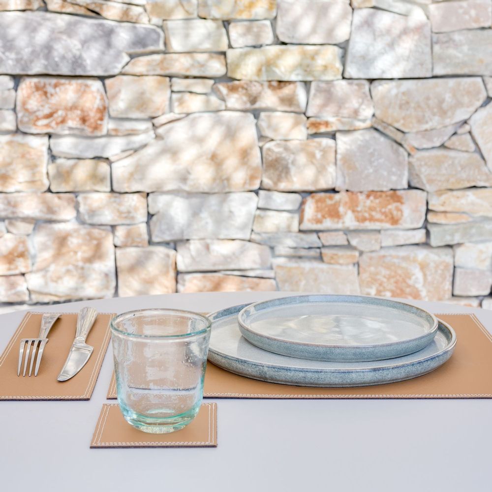 Sets de table - Sous verres en cuir Gordes - MIDIPY