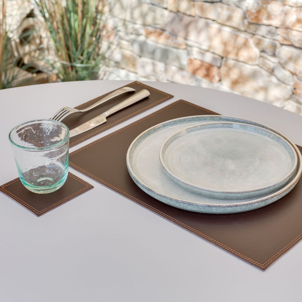Sets de table - Sous verres en cuir Gordes - MIDIPY