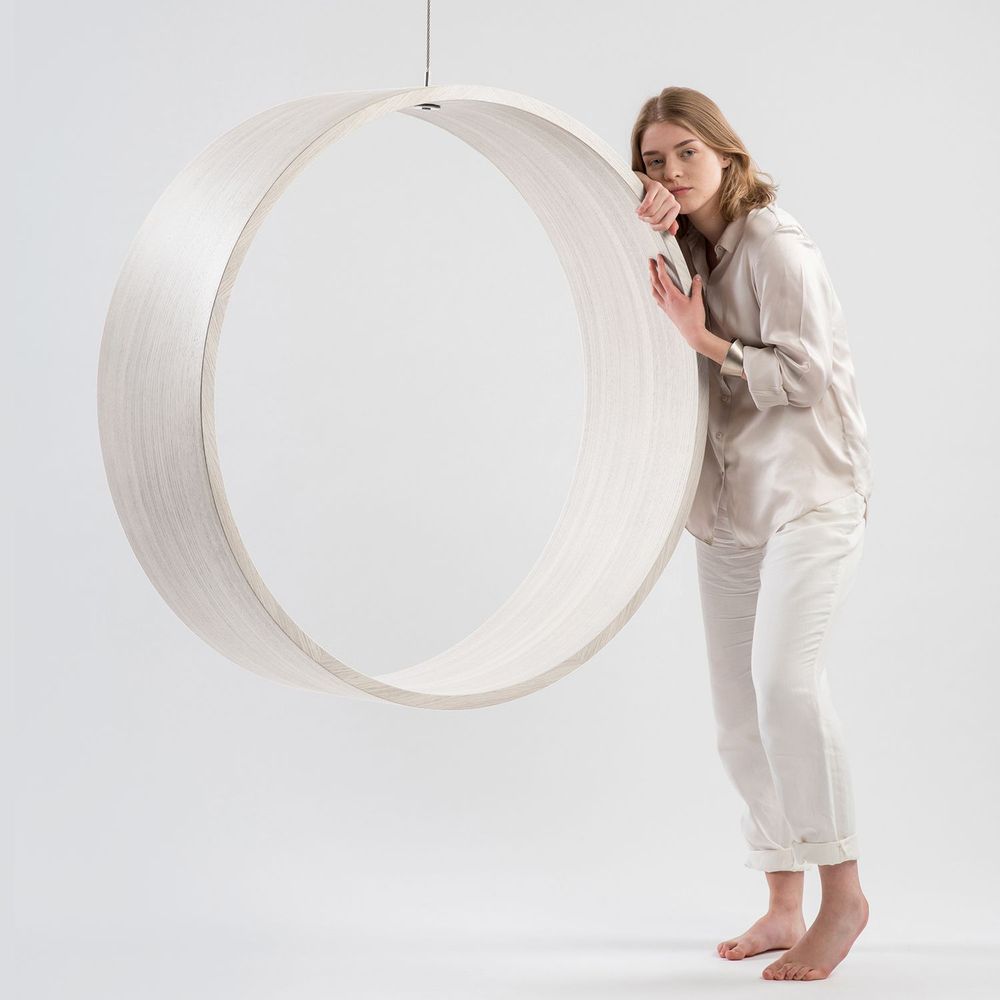 Assises pour bureau - Swing modèle n.3 d'intérieur blanc - IWONA KOSICKA DESIGN