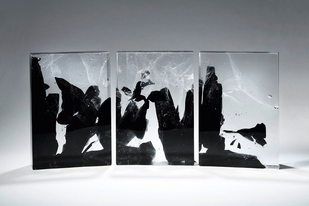 Pièces uniques - "Du Chaos à la Lumière"   Sculpture Cristal - JEAN-FRANÇOIS LEMAIRE