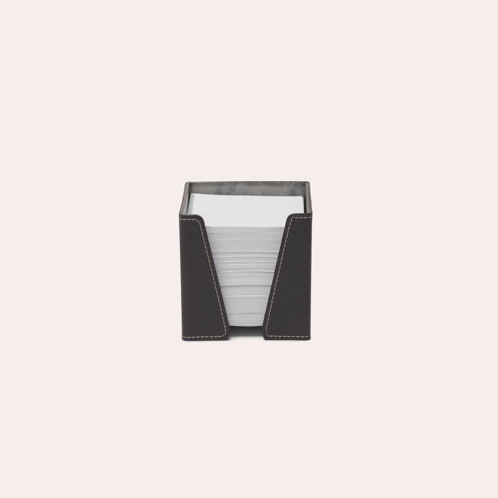 Objets de décoration - Bloc cube papier en cuir Savines - MIDIPY