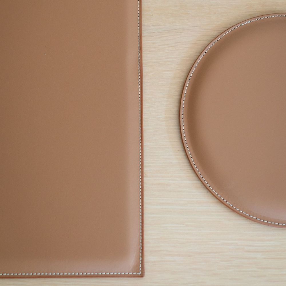 Decorative objects - Lamanon leather desk pad - MIDIPY