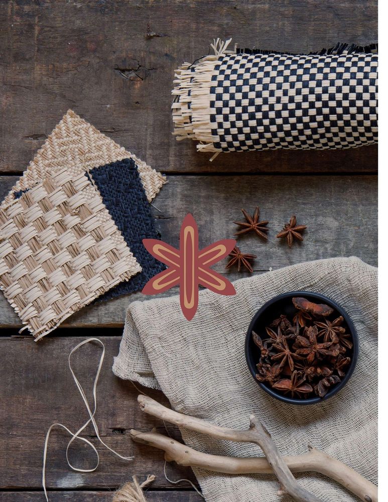 Fabrics - FABRICS WOVEN with natural yarns - RAFIAS PRI-SIM TEXTIL