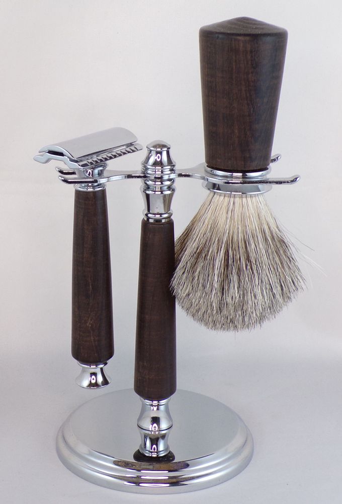 Installation accessories - Shaving brush set - CONFECTION BOIS