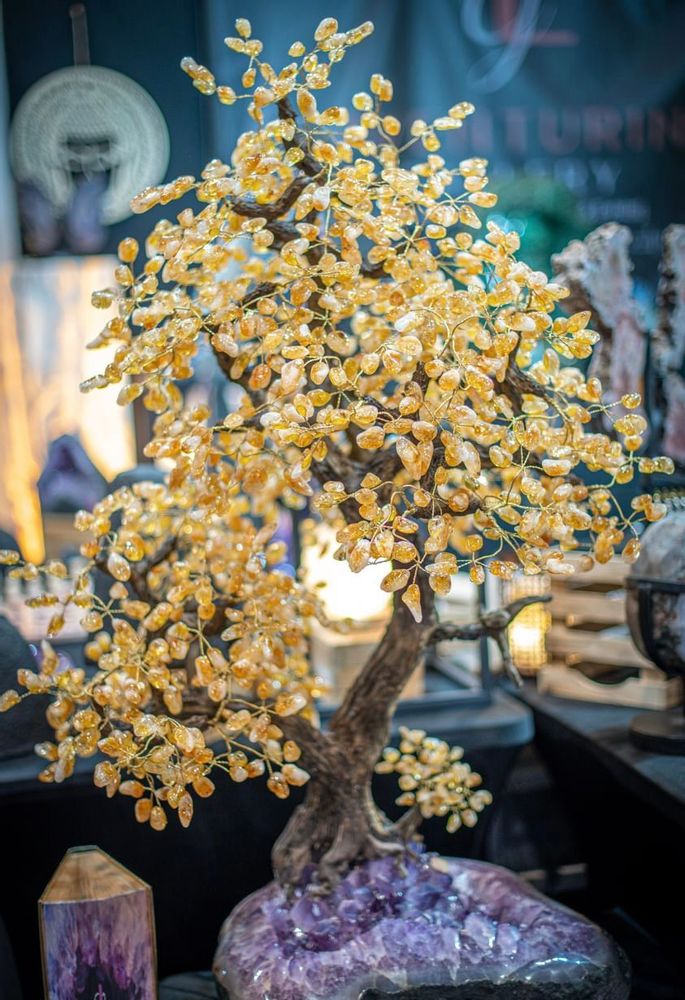 Decorative objects - The stone tree: Art work & decorative object unique handmade piece - LAVENTURINE GALLERY