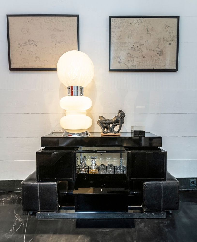 Sideboards - Willy Rizzo furniture - LES PUCES DE SAINT-OUEN-PARIS