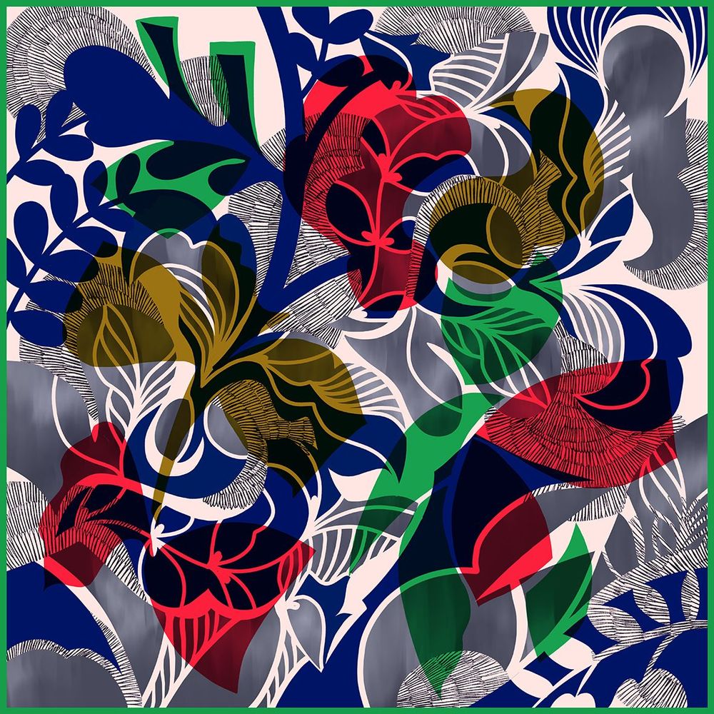 Foulards et écharpes - DESIGN002 - L'ATELIER DU DESSIN TEXTILE