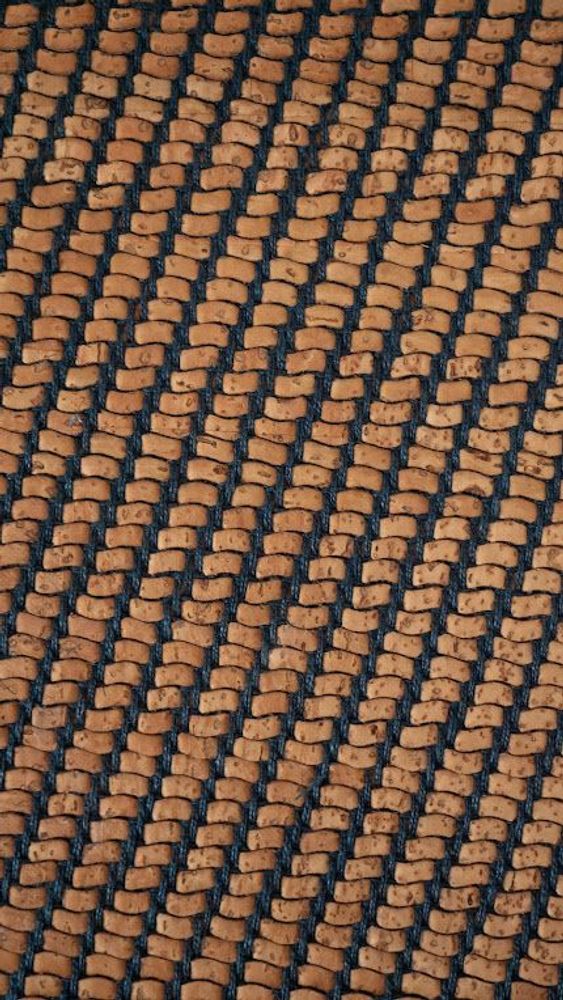 Fabric cushions - Linen & cork cushion - ATELIER TEXTILE AGNÈS CALAS