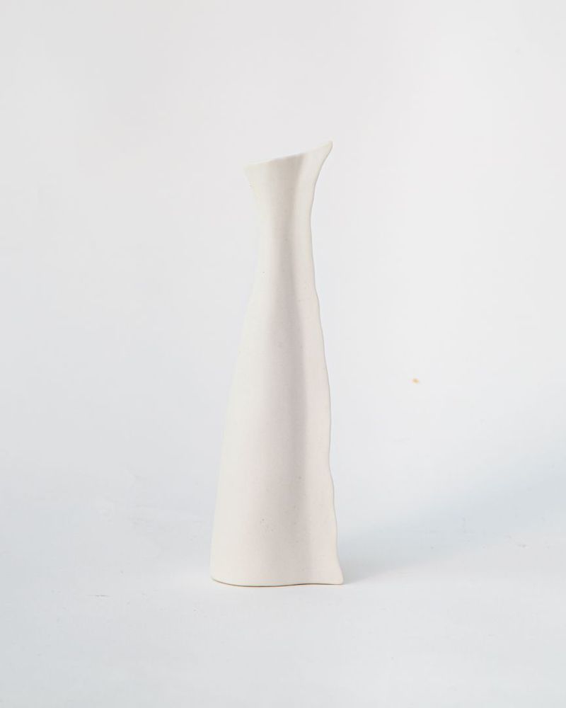 Vases - Vase/Soliflore MAYA , en biscuit de porcelaine,H17,5 - YLVAYA DESIGN